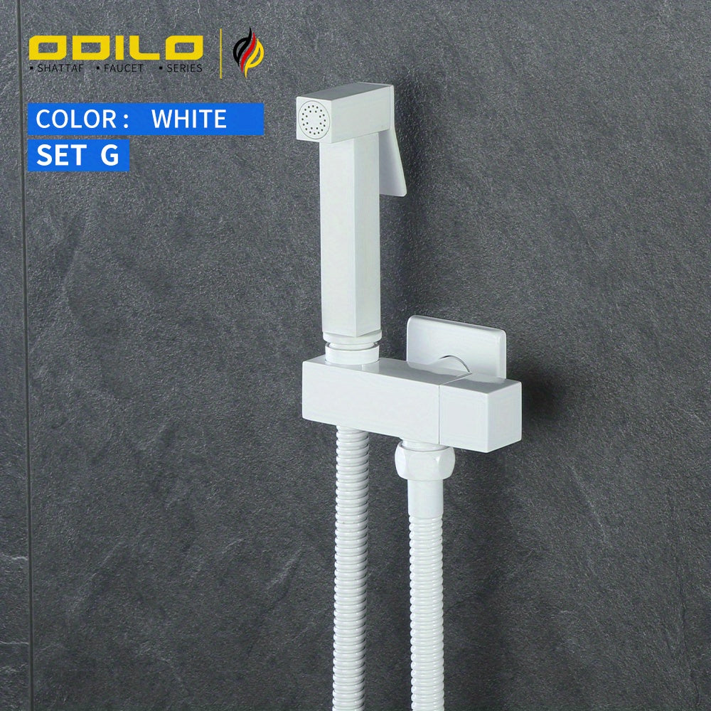 1-частный медный туалетный распылитель с интегрированной женской насадкой для смыва, в цвете розового золота.