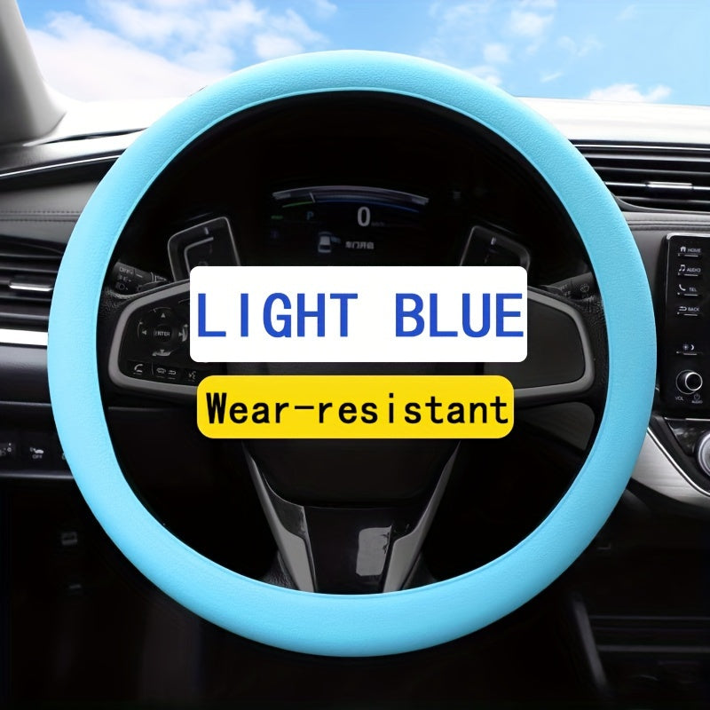 Universal Silicone Steering Wheel Cover Non-Slip Durable Colors