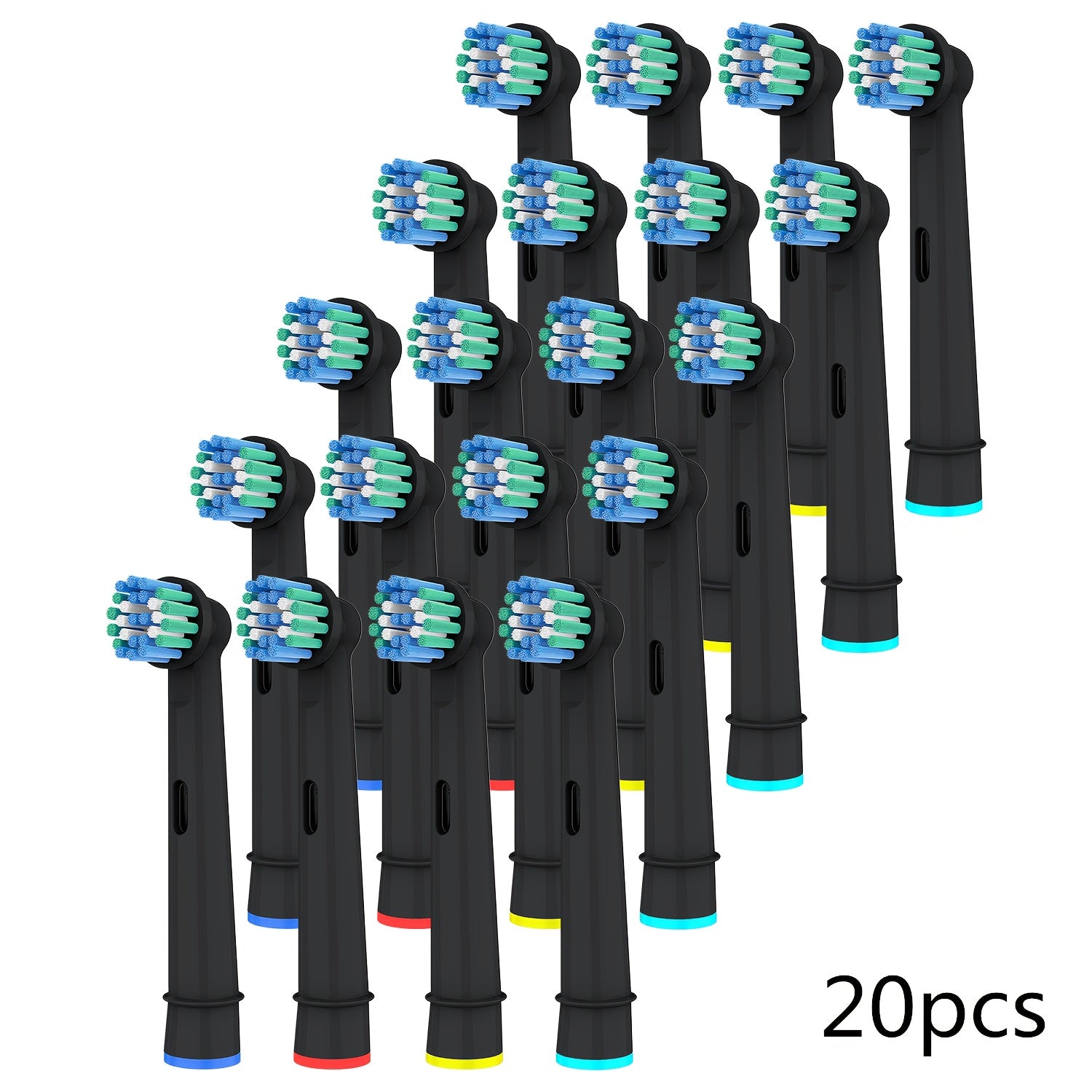 4 Pack Soft Dupont Bristle Toothbrush Replacement Heads for Electric Toothbrushes