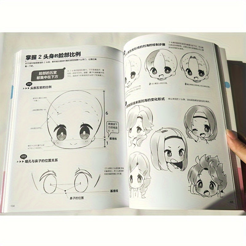Mini Character Drawing Guide 100 Ways to Master Head-Body Ratios Art Book for Ages 11+