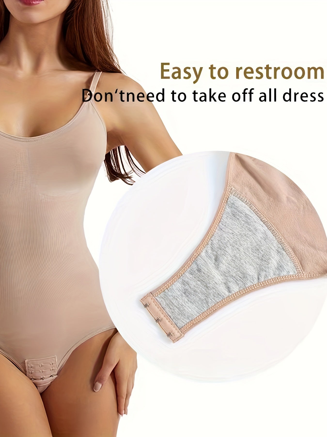 Women's Black Tummy Control Bodysuit with Butt Lifting and Breathable Nylon Elastane