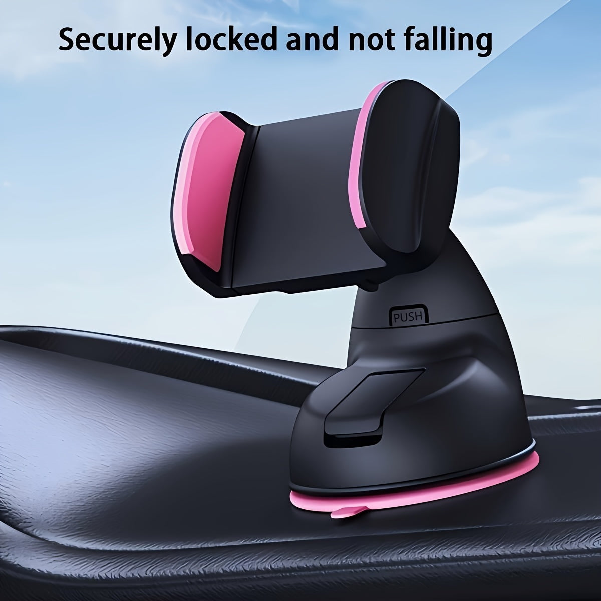 Soporte universal para coche para teléfono, rotación de 360°, fuerte succión, compatible con smartphones