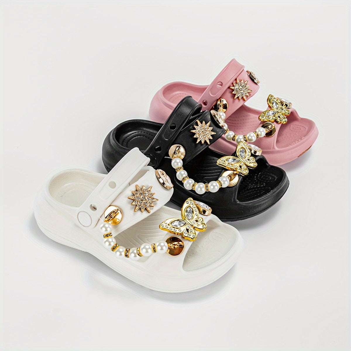 Kids' Summer Cartoon Hole Shoes for Boys and Girls with Thick EVA Soles