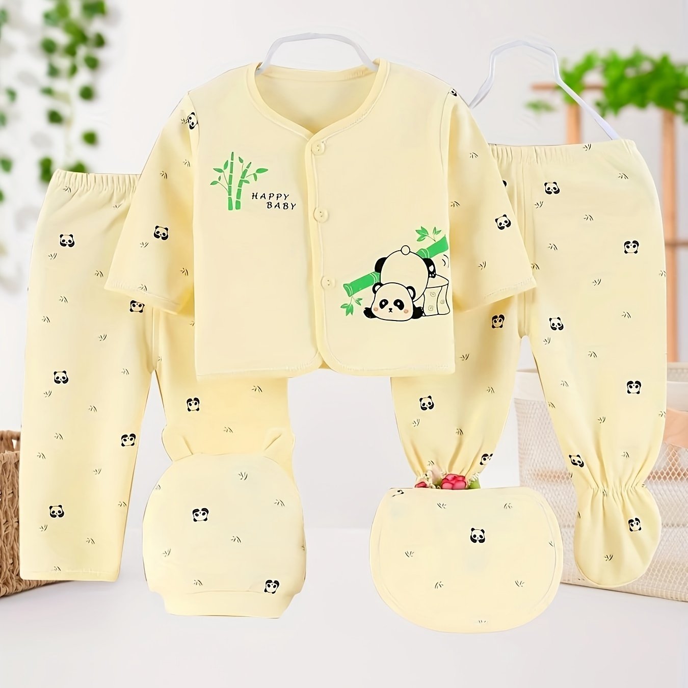 Baby Underwear Set 5 Pieces Cotton for Newborns 0-3 Months