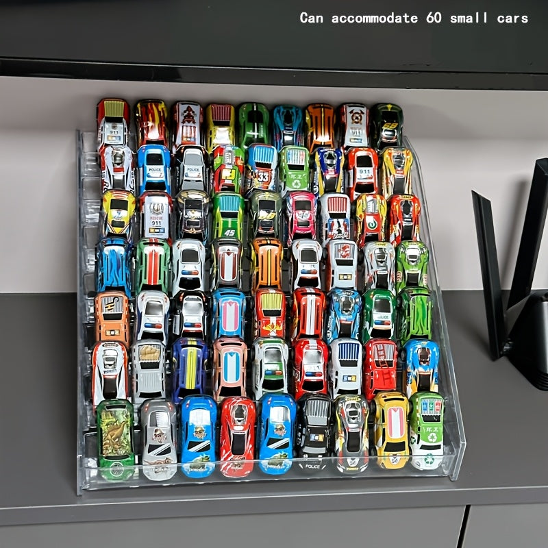 Acrylic Display Rack for Toy Cars and Jewelry Stackable Multi-Layer Organizer