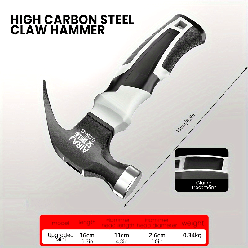 Multifunctional Claw Hammer Anti-Slip Shockproof Durable Industrial Tool
