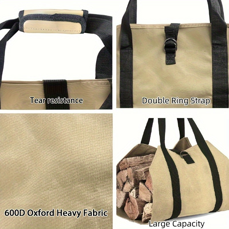 Katta sig'imga ega va olovga chidamli dizayni bilan mustahkam kanvas yoqilg'i sumkasi, o'choq, lager sayohatlari va BBQ ta'minotlarini tashish uchun ideal bo'lgan mustahkam kuchaytirilgan tutqichlar bilan.