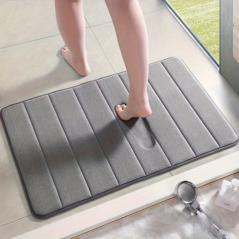 Coral Fleece Rug Soft Absorbent Warm Bath Bedroom Entryway Mat