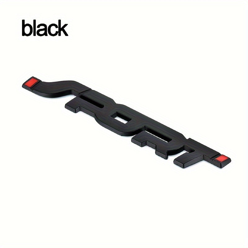 Calcomanía de coche con símbolo deportivo 3D metálico unisex, resistente al agua