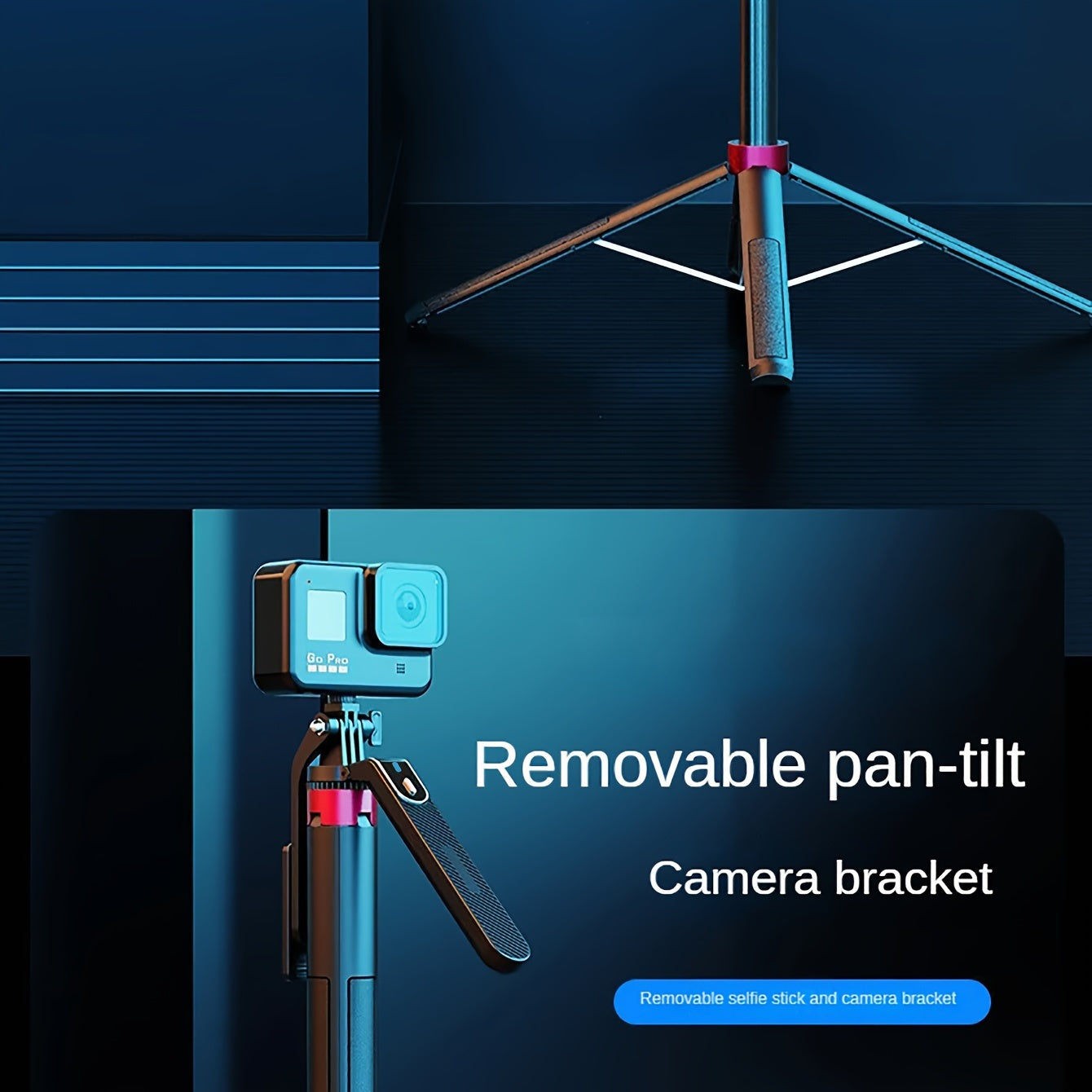 Palanca de temporizador automático de aluminio con control remoto inalámbrico y trípode para teléfono para transmisiones en vivo y grabación de video