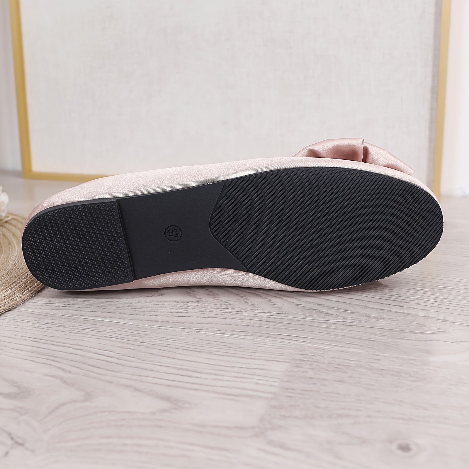 Women's Ballet Flats Solid Color Elastic Slip On Shoes Casual Dress Flat