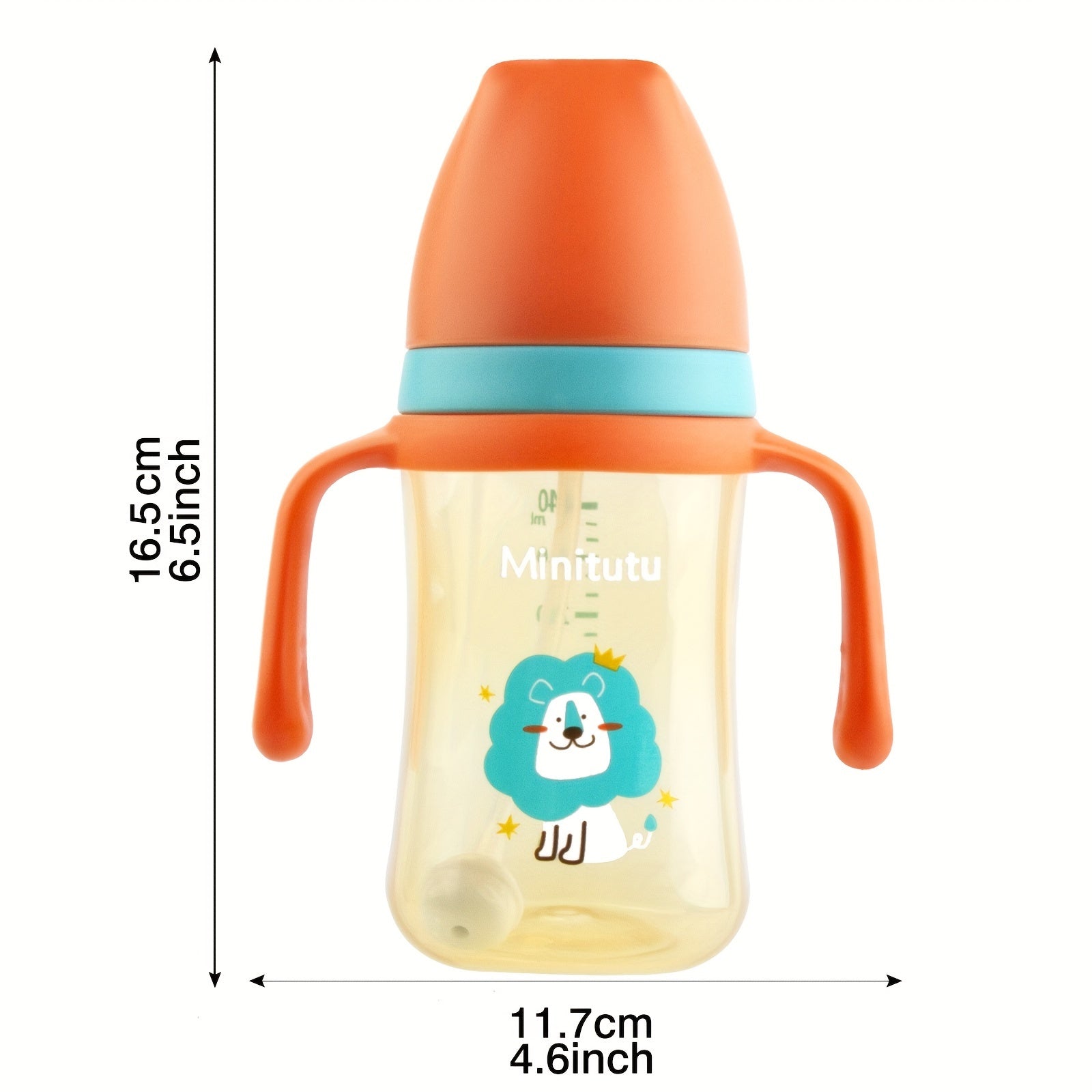 Weighted Plastic Sippy Cup for Toddlers with Handles and 3 Spouts Leak Proof Non Slip