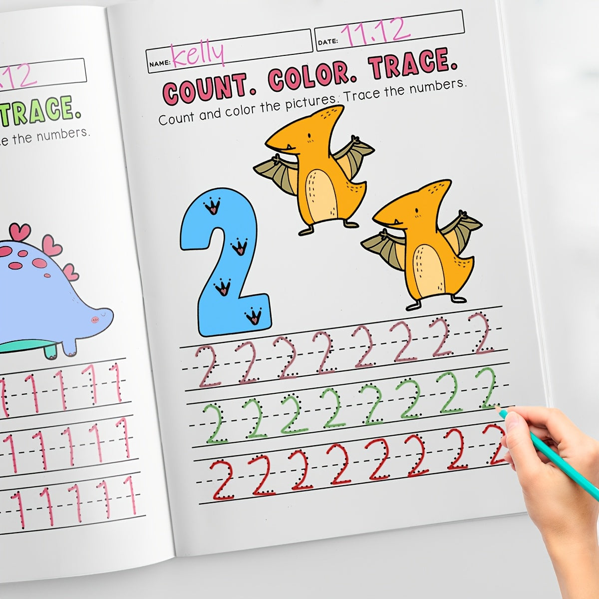 Children's Coloring Book for Kids Ages 4-8 Number Learning Educational Activity Paperback