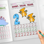 Children's Coloring Book for Kids Ages 4-8 Number Learning Educational Activity Paperback