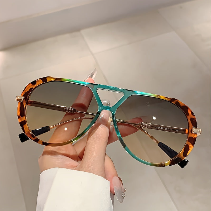 Ретро металлическая оправa для очков с двойной балкой и смешанными цветами для мужчин и женщин