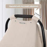 Funda de asiento de coche de muselina para niños y niñas, ligera, transpirable, ajuste universal