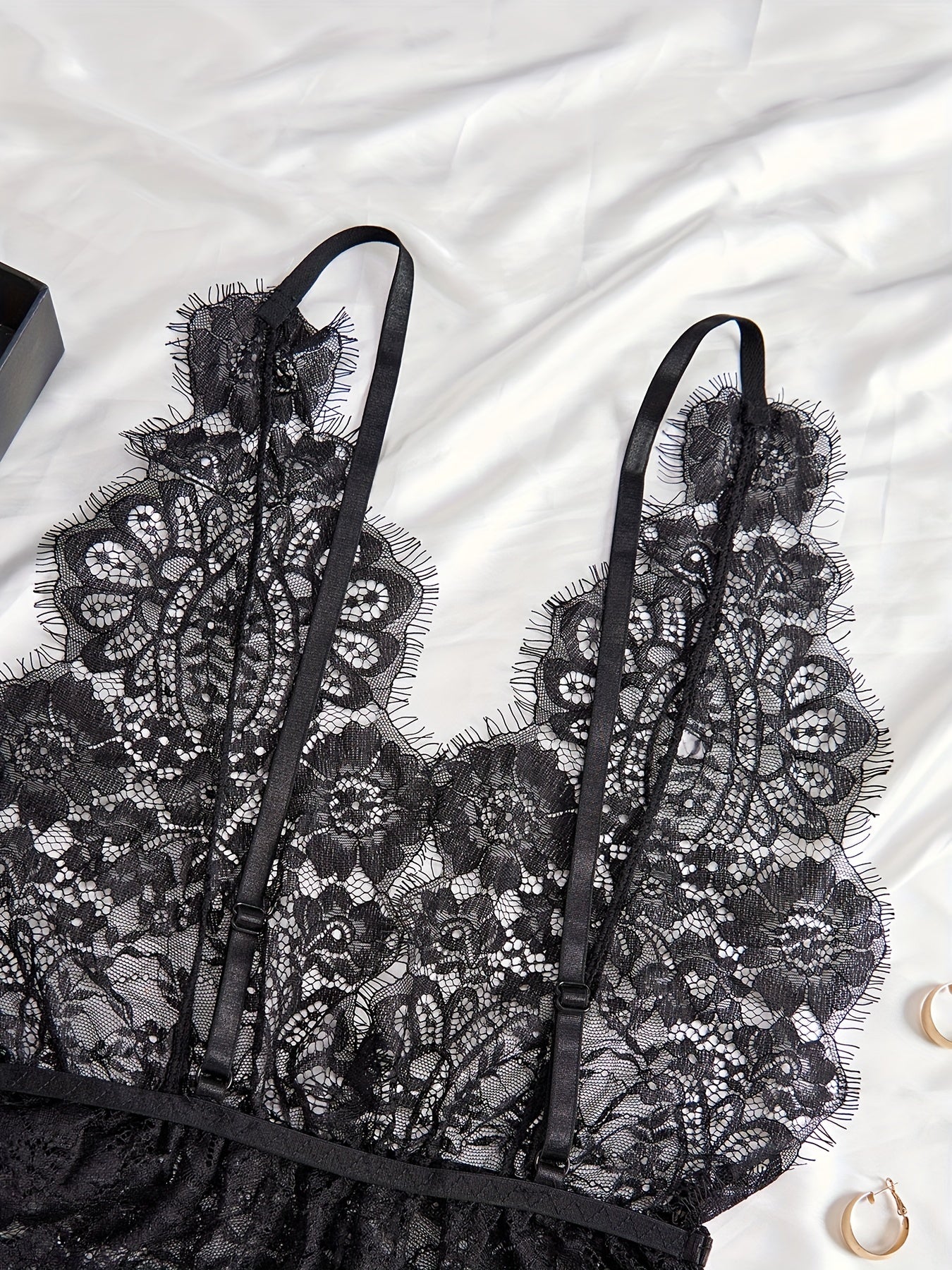 Women's Lace Teddy Bodysuit Sexy Lingerie for Nightwear and Intimate Wear