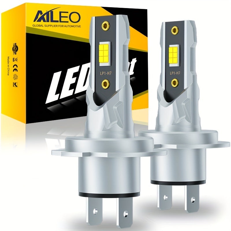 Bombillas de faro LED H7 90W 18000LM Luz blanca para coche, enchufar y listo