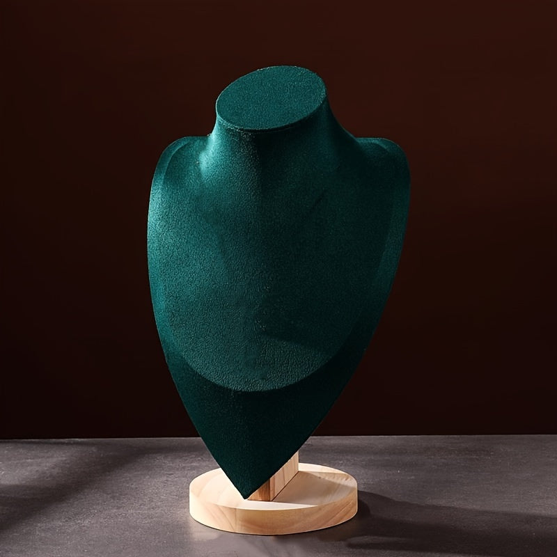 Perchero de joyería de madera en forma de corazón para collares, organizador de exhibición, 1 pieza