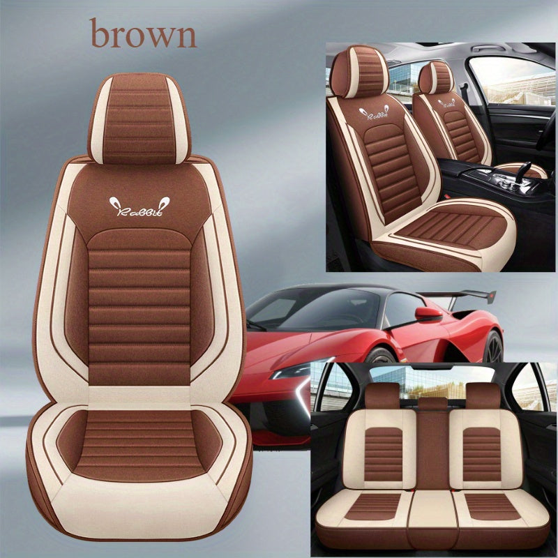 Universal Leather Car Seat Covers Full Coverage Durable Protection for SUVs
