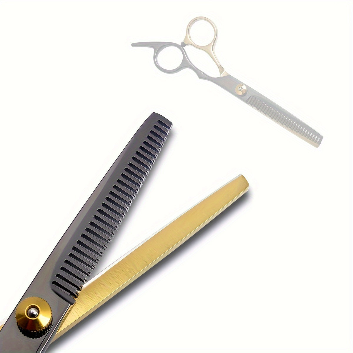 Unisex Adult Hair Cutting Scissors 16.5cm Black Stainless Steel for Salon and Home Use