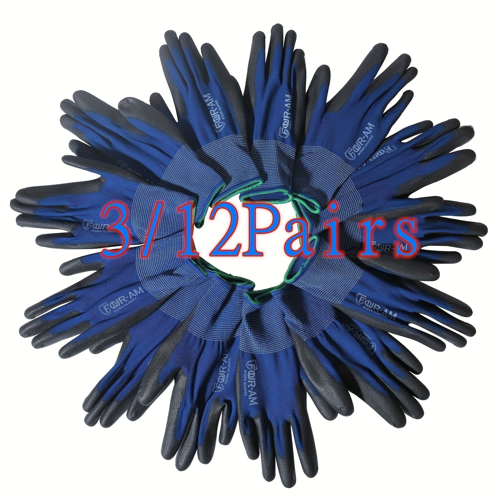 Uniseks Ultra-ozin PU bilan qoplangan tashqi qo‘lqoplar, qora, yengil to‘qilgan