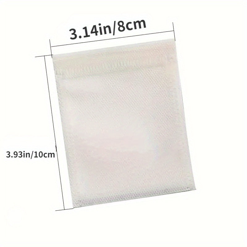 52 dona bitta foydalanish uchun choy filtr paketlari, tortish uchun choy uchun qopqog'li choy uchun