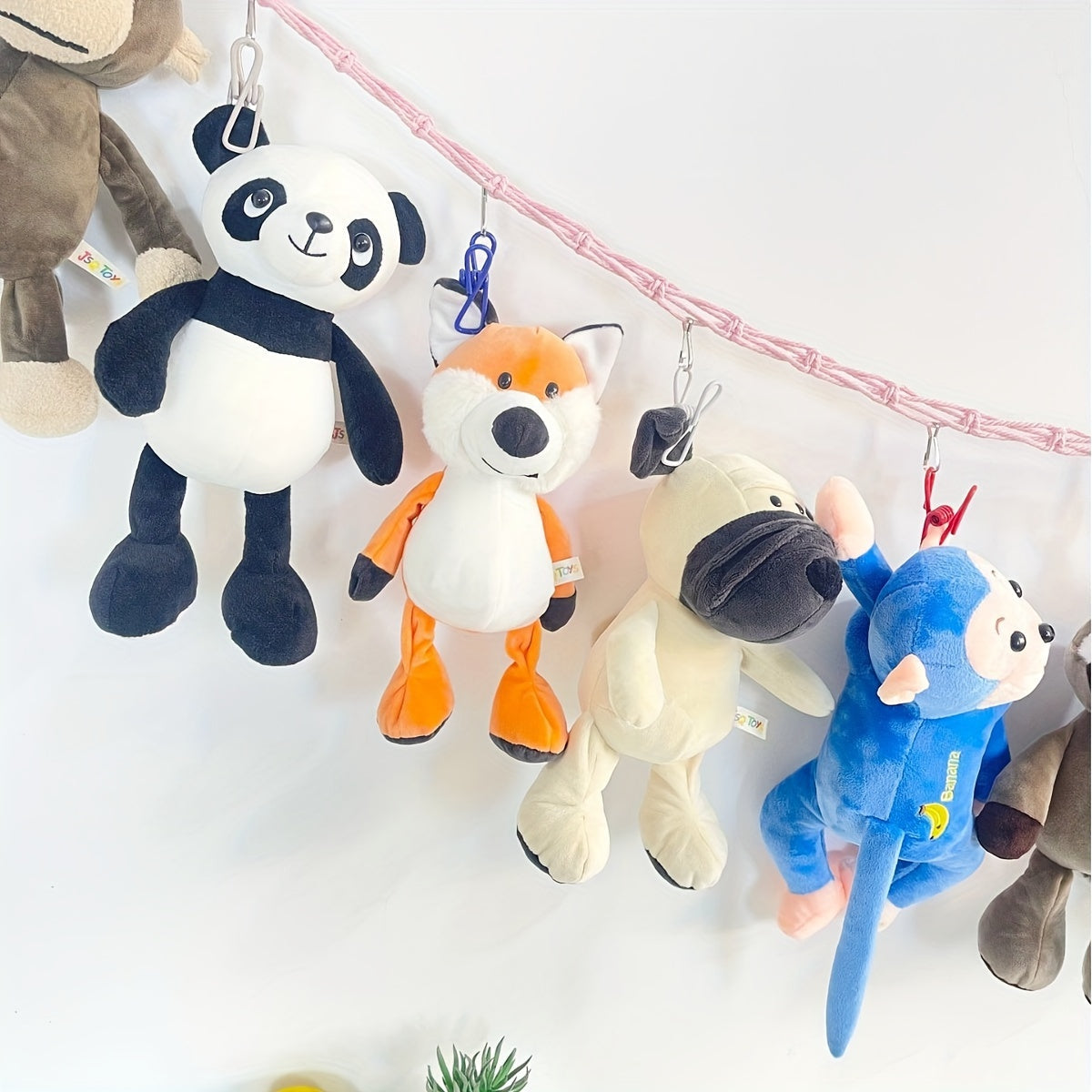 Woven Doll Organizer Hammock Hanging Storage Net for Stuffed Animals Room Decor