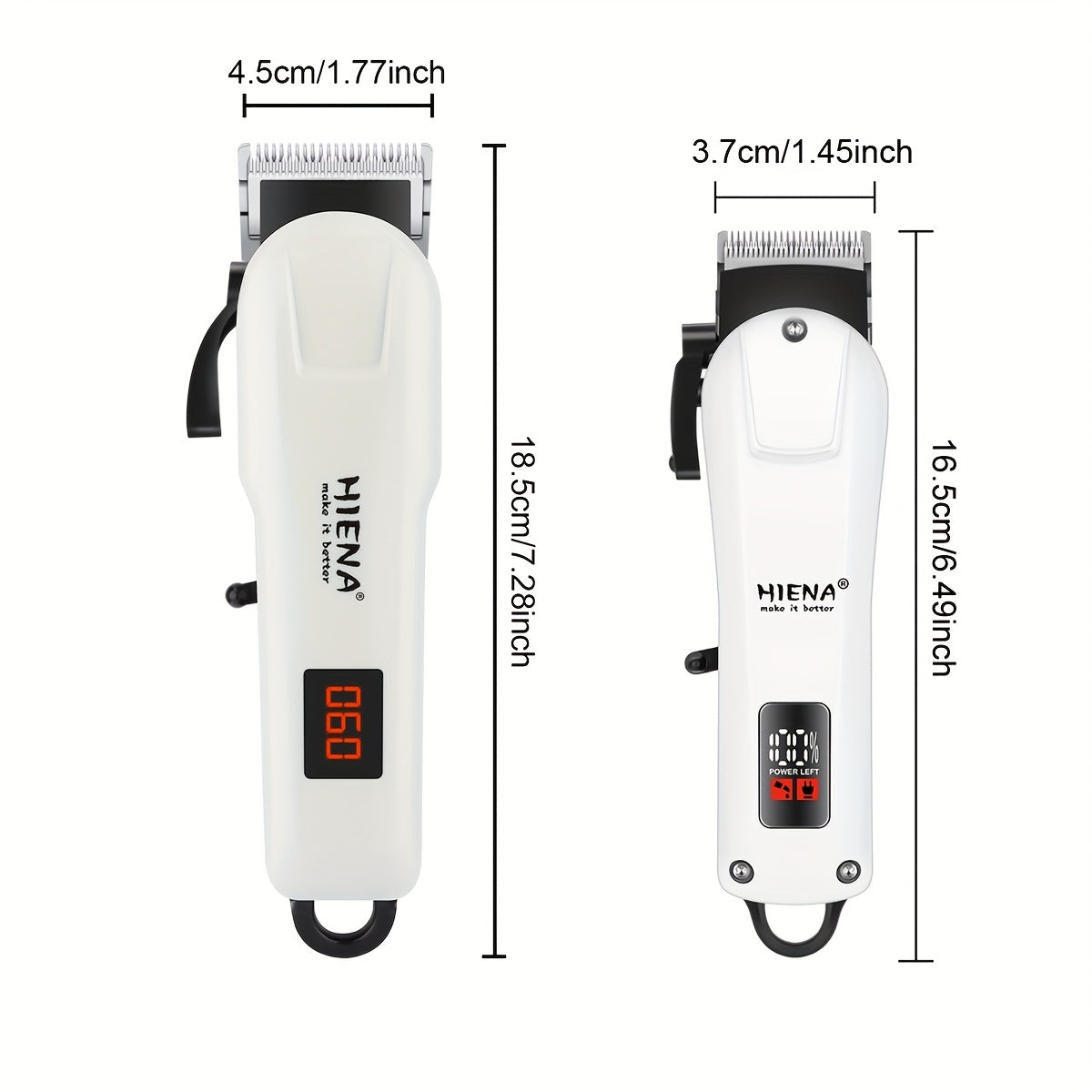 Беспроводной электробритвенный набор для стрижки волос с ЖК-дисплеем, сумкой для хранения, тканевым гребнем для мужчин