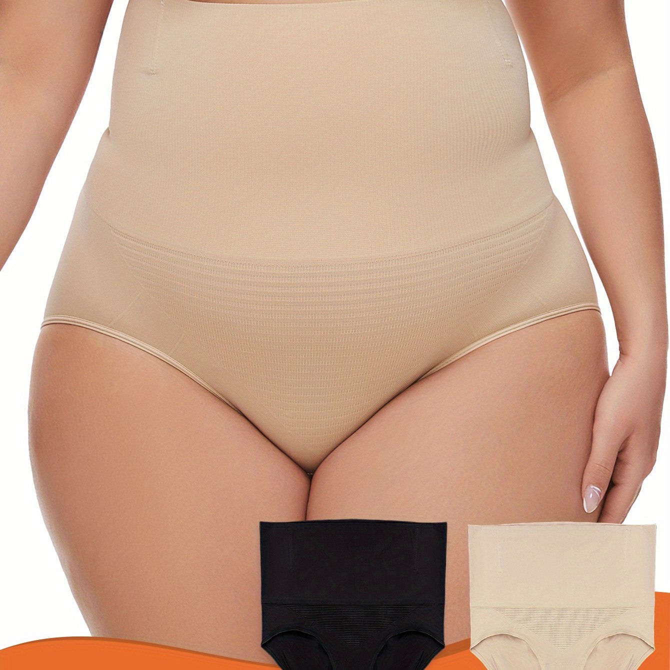 Women's Seamless Tummy Control Butt Lift Leg Shaping High-Waist Underwear Set
