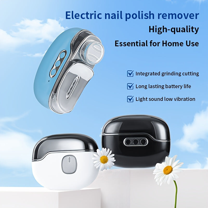 Taladro de uñas con carga rápida tipo C rojo, con larga duración de batería, recargable, cortadora de uñas eléctrica, molinillo y lámpara para manicuras y pedicuras