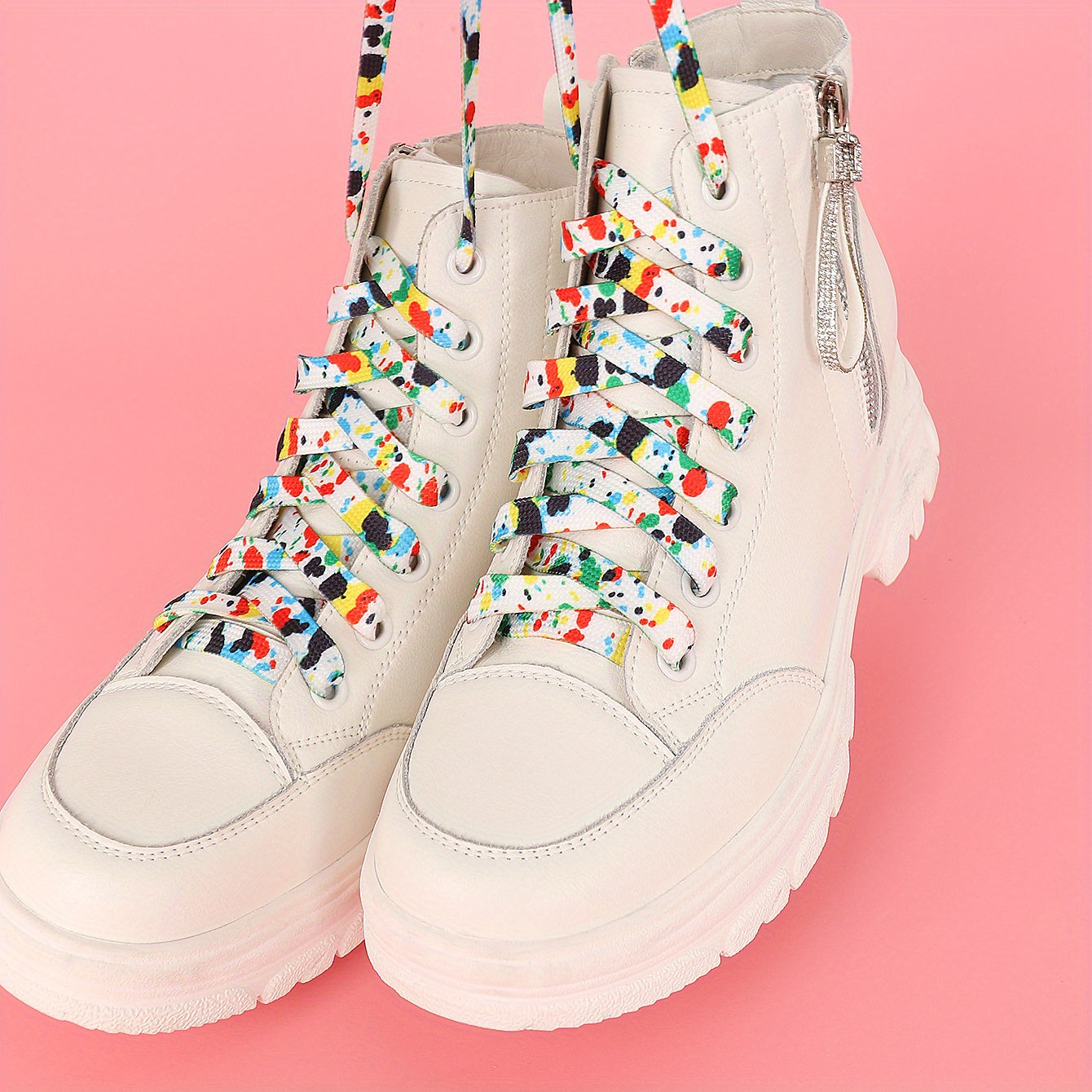 Unisex Canvas Shoe Laces Pack Cool Pattern for Sneakers Skate Shoes