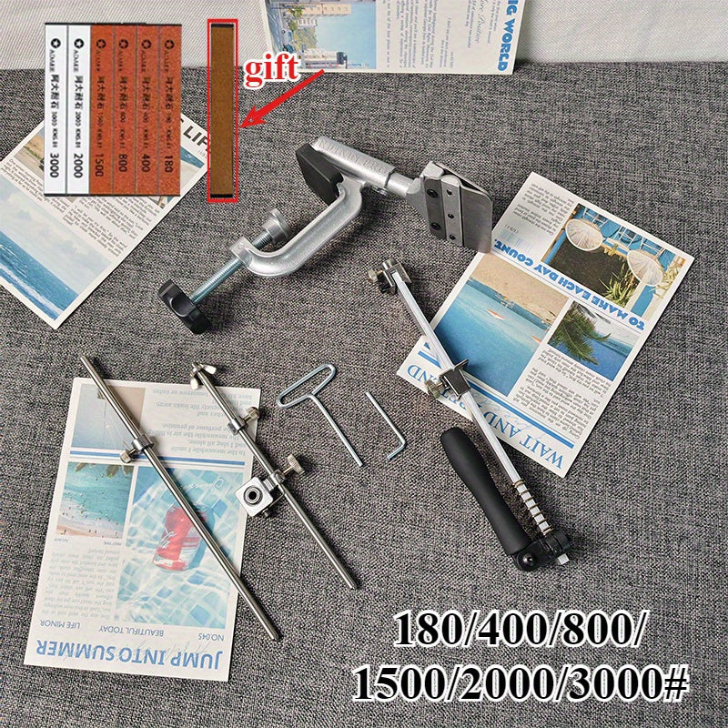 4th Gen Knife Sharpener Set with Replaceable Accessories for Precision Use Durable Universal