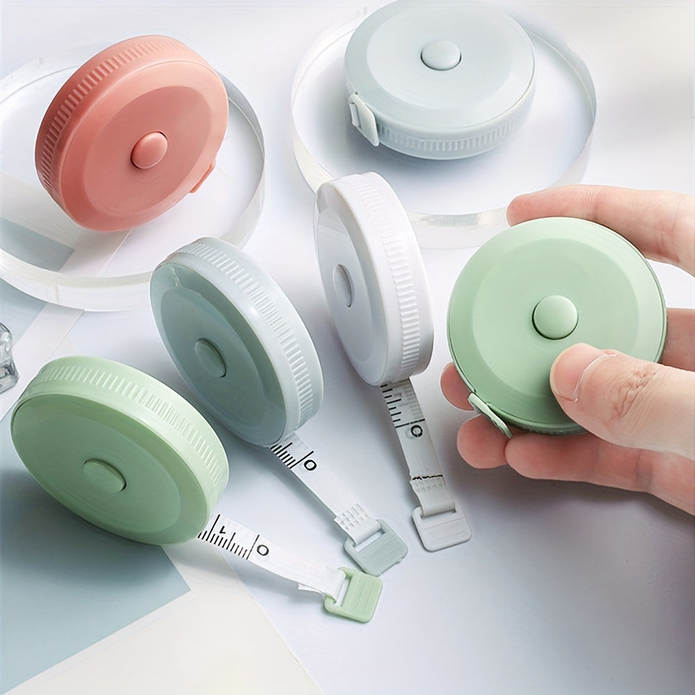 Mini Tape Measure for Adults - Compact Portable 59 Inch Scale in Pink Blue Green