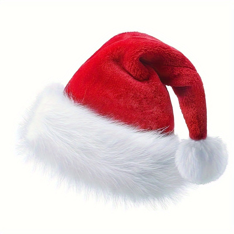 Santa Claus Costume Set with Wig Beard Hat and Gloves for Holiday Parties