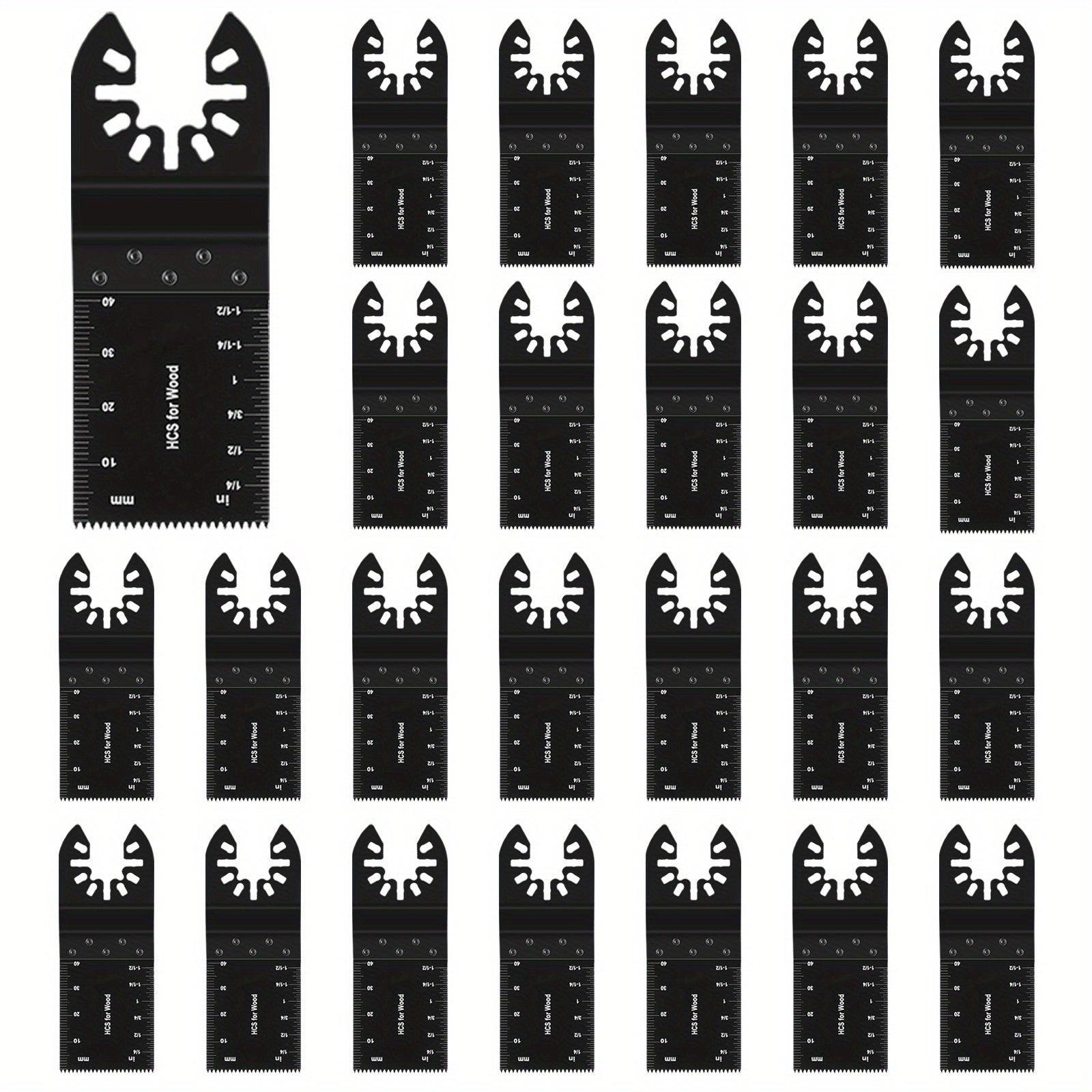 Осциллирующие пилы-ленты диаметром 1-3/8 дюйма для дерева, пластика, мягких металлов, упаковка 100