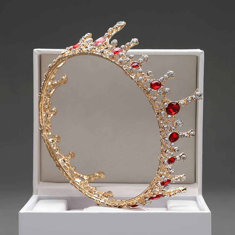 Bridal Crown with Gemstones Minimalist Wedding Hair Accessory Jewelry Headpiece