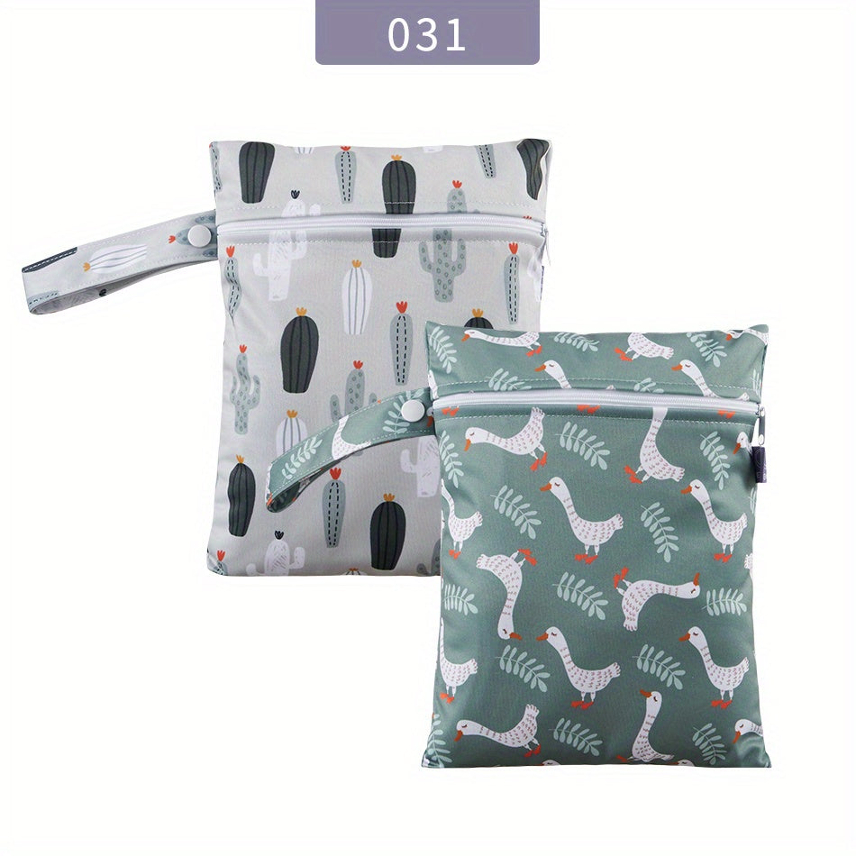 Waterproof Diaper Bag Set for Babies and Toddlers, 2-Piece Gift for Christmas Halloween Thanksgiving