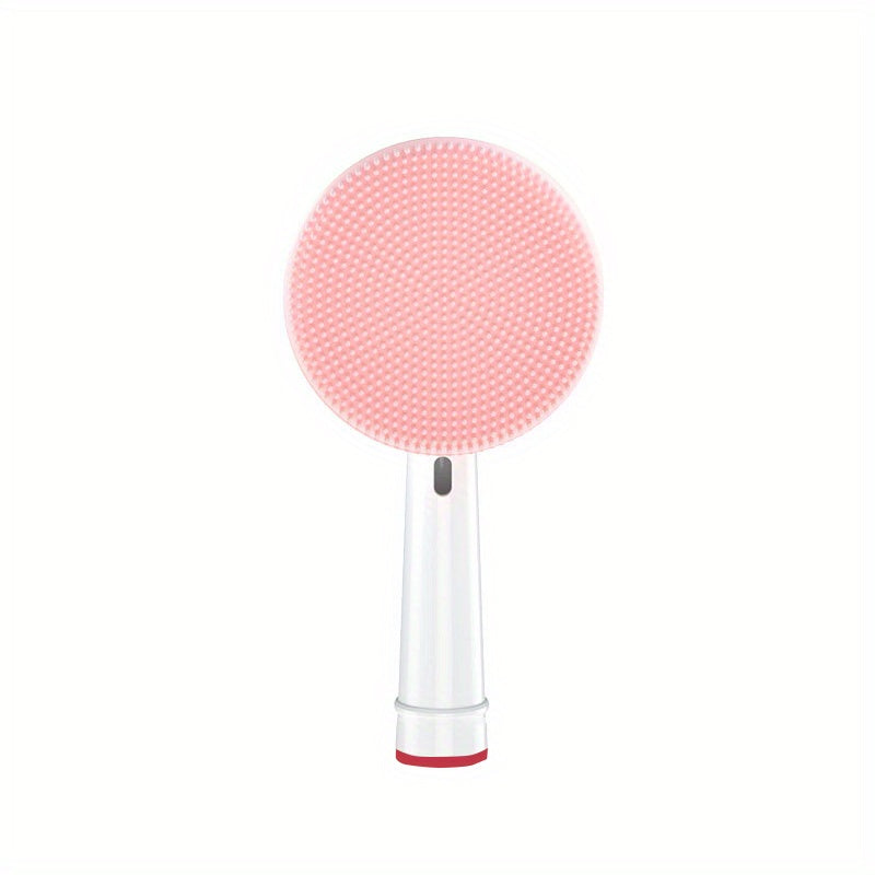 Cabezal de repuesto para cepillo facial de silicona, a prueba de agua, limpieza profunda, azul y blanco