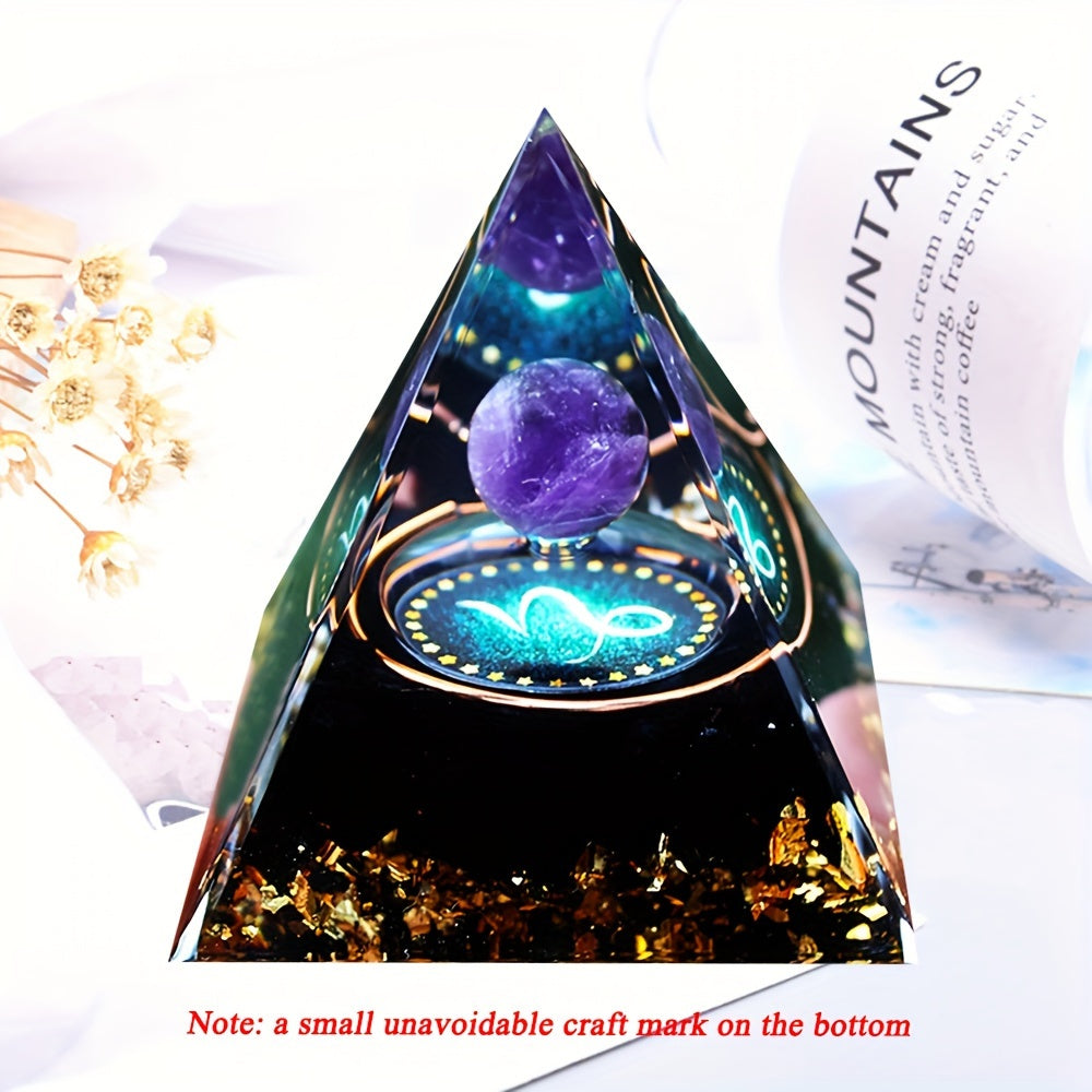 Ручная работа. Пирамида энергии оргон с двенадцатью созвездиями для позитивных вибраций