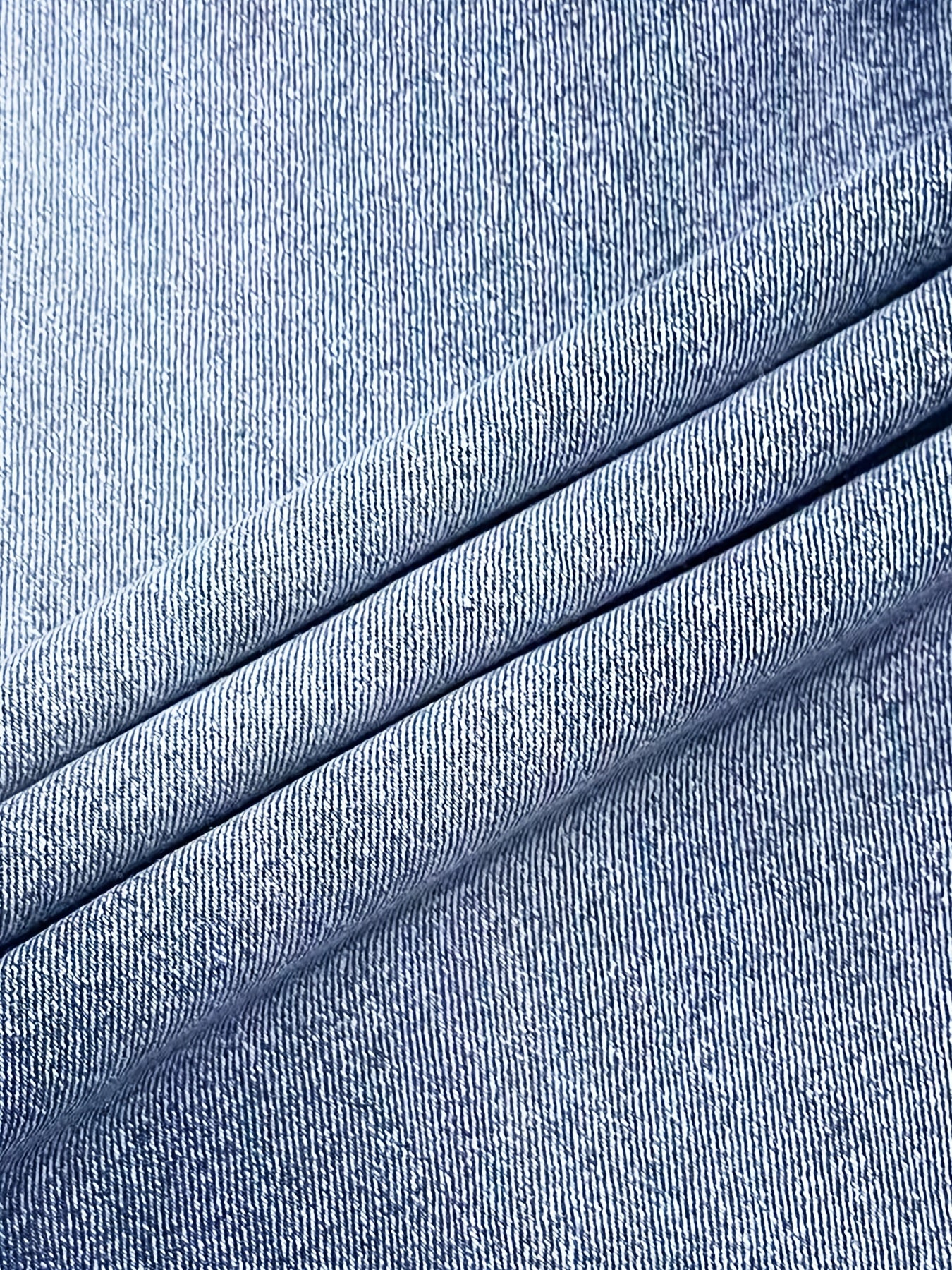 Plus o'lchamli ayollar uchun yuqori belli elastik denim jinsi ko'k vintage buzilgan