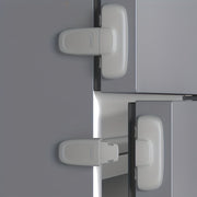 Eng yaxshi tanlov: Yoshlar uchun xavfsizlik muzlatgich qulfi - 1 dona anti-qisish qo'l shkafi eshigi qulfi, kulrang, BPA-siz plastik