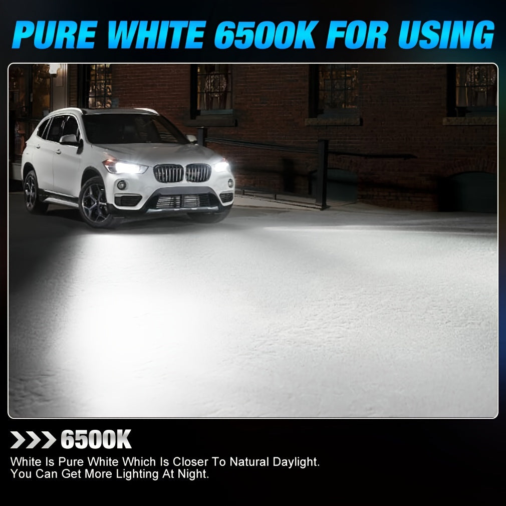 2 шт. автомобильных LED-лампочек для головного света 6000K белого цвета с чипами CSP 60W для дальнего и ближнего света