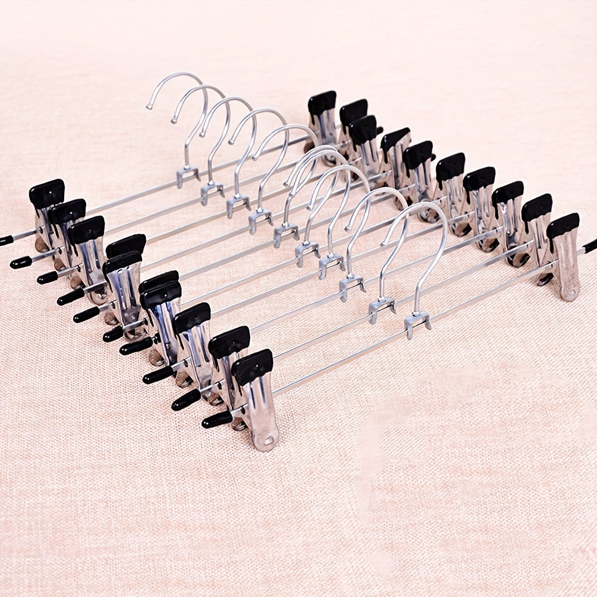 Metal Pants Hangers with Clips Pack of 10 or 20 Heavy Duty Slim Skirt Hangers