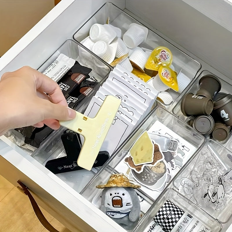2024 Transparent PET Drawer Organizer for Desk Stationery and Cosmetics
