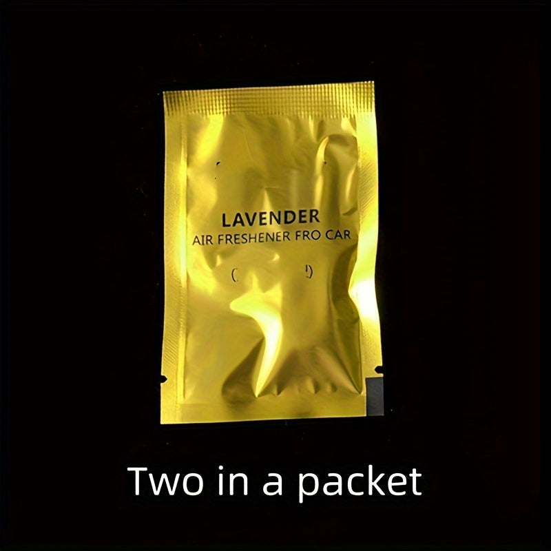 Avtomobil ventilyatori aromatizator tabletkalari, hidli hidi, to'ldiriladigan avtomobil hidi, 10 yoki 20 ta paket