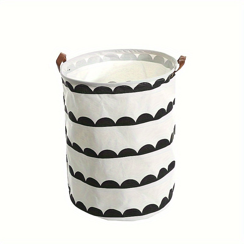 Contemporary Hemp Laundry Basket Waterproof with Handles Elongated Storage Organizer