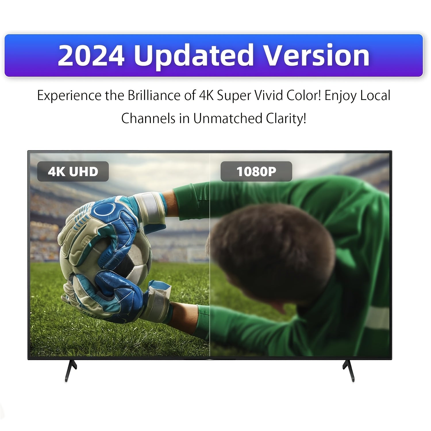 2025 yilda chiqarilgan ichki raqamli TV antennasi. 4K Full HD ni qo'llab-quvvatlaydi, USB orqali quvvatlanadi, 3.05m koaksial kabel kiritilgan. 5V kuchlanishda ishlaydi, aqlli va eski televizorlar bilan mos keladi. Zaryadlash talab qilinmaydi.