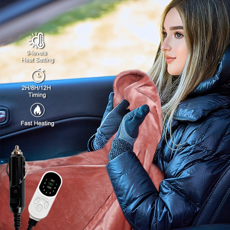 Uniseks polyester isitiladigan qulay yostiq, 9 darajali harorat nazorati va taymer bilan