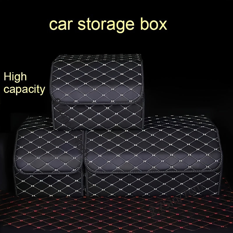 Cajón organizador para maletero de coche, caja de almacenamiento plegable para juguetes y comida